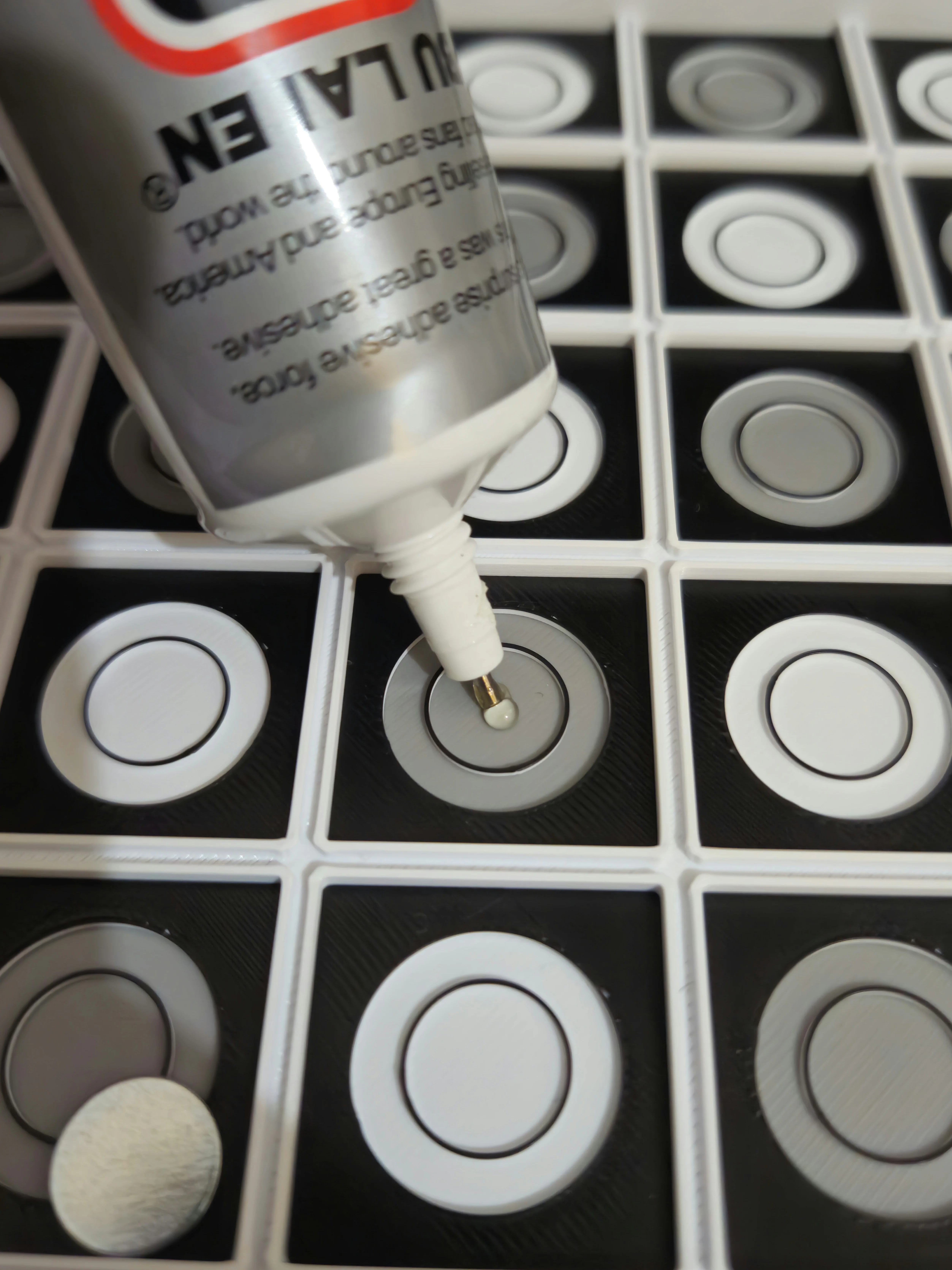Gluing iron disc