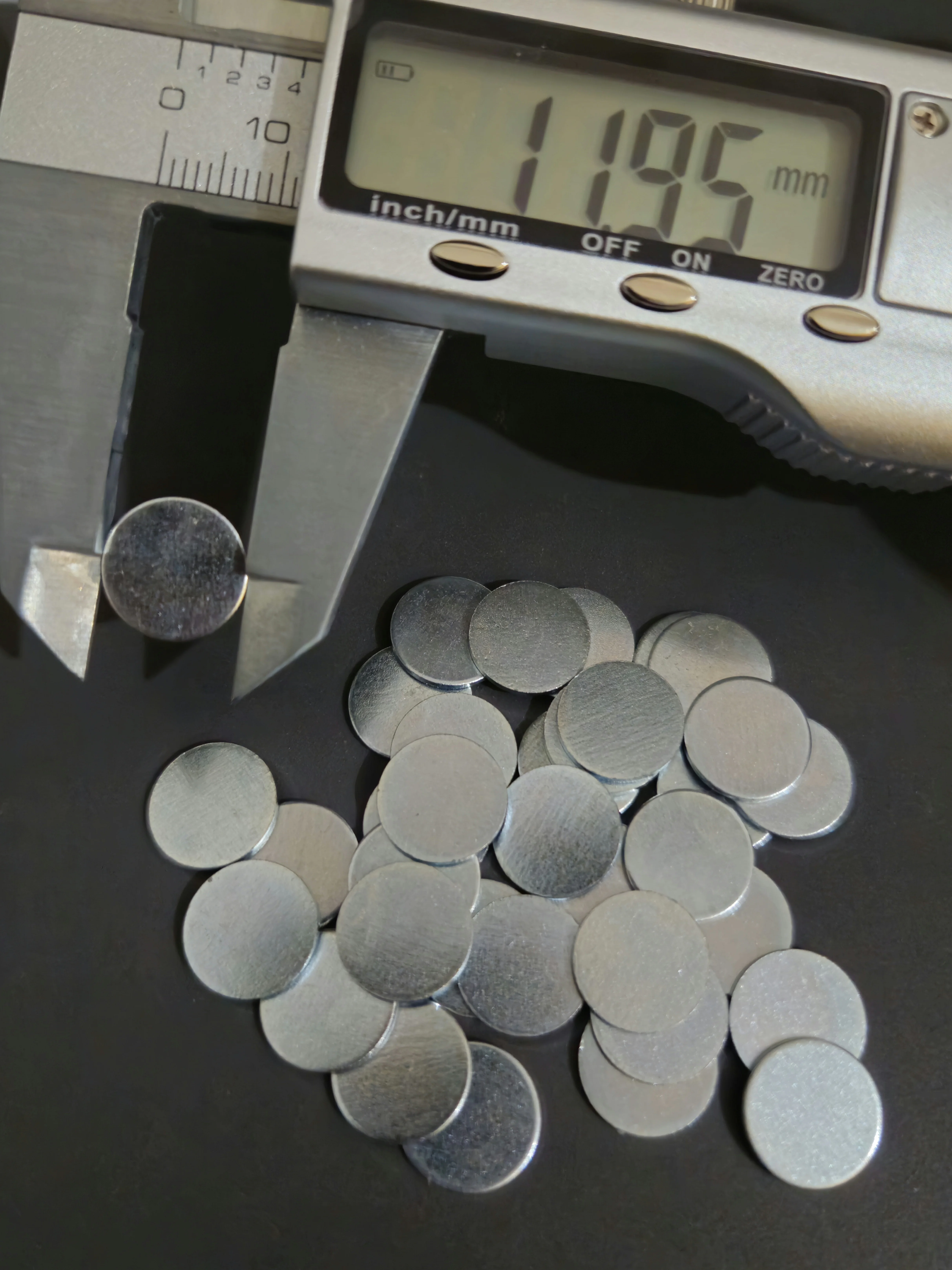 Iron disc size reference