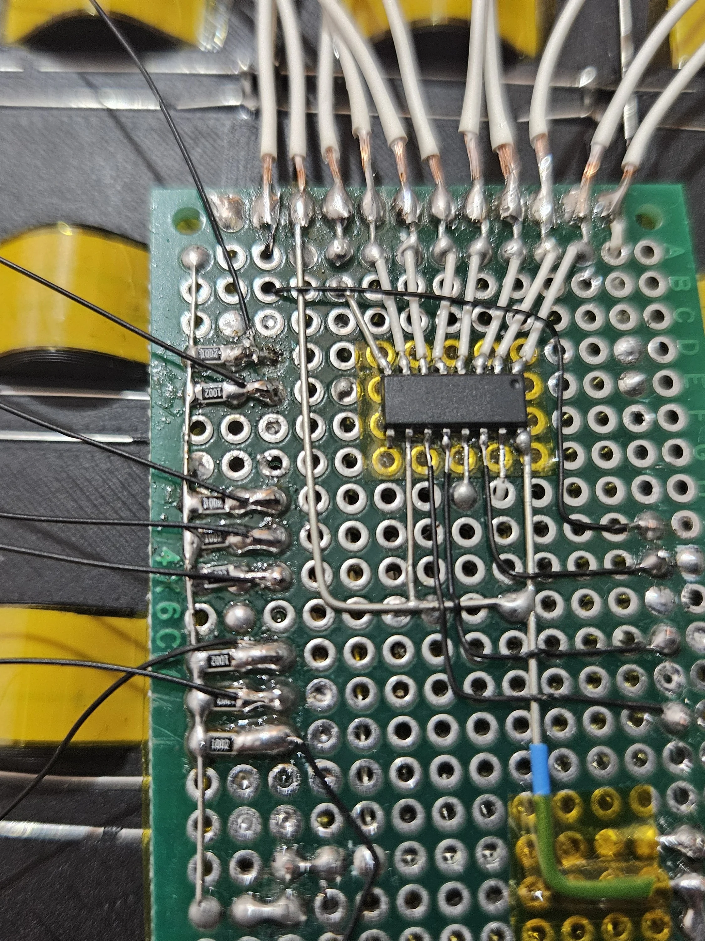 Solder closeup