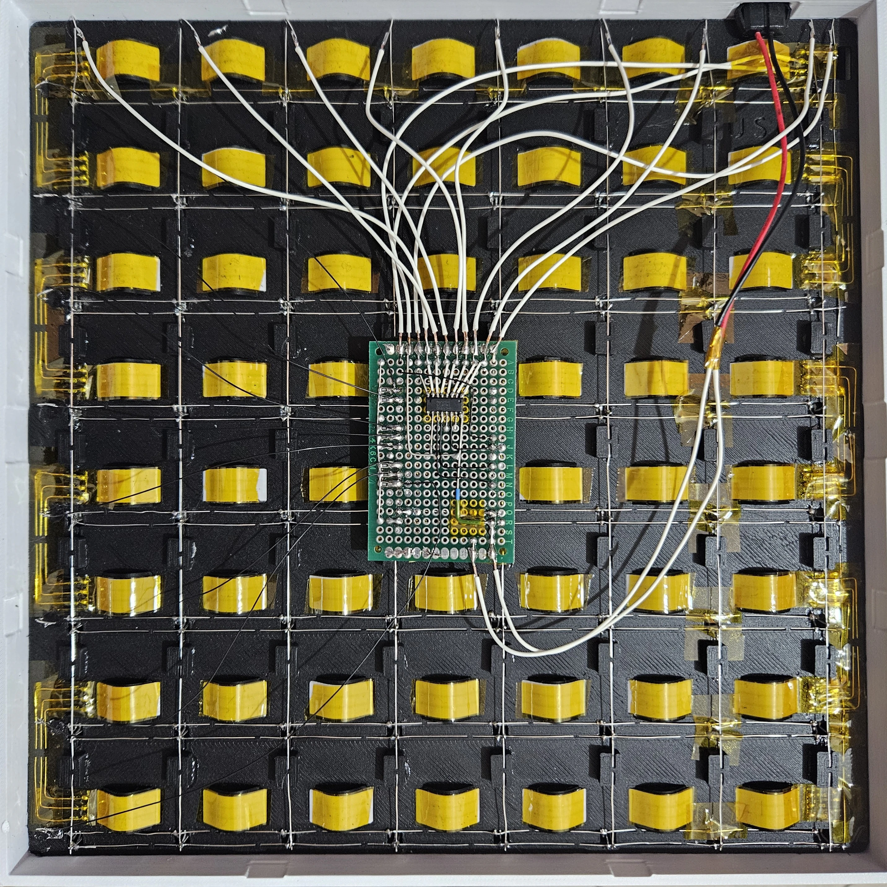 Soldering rows and columns
