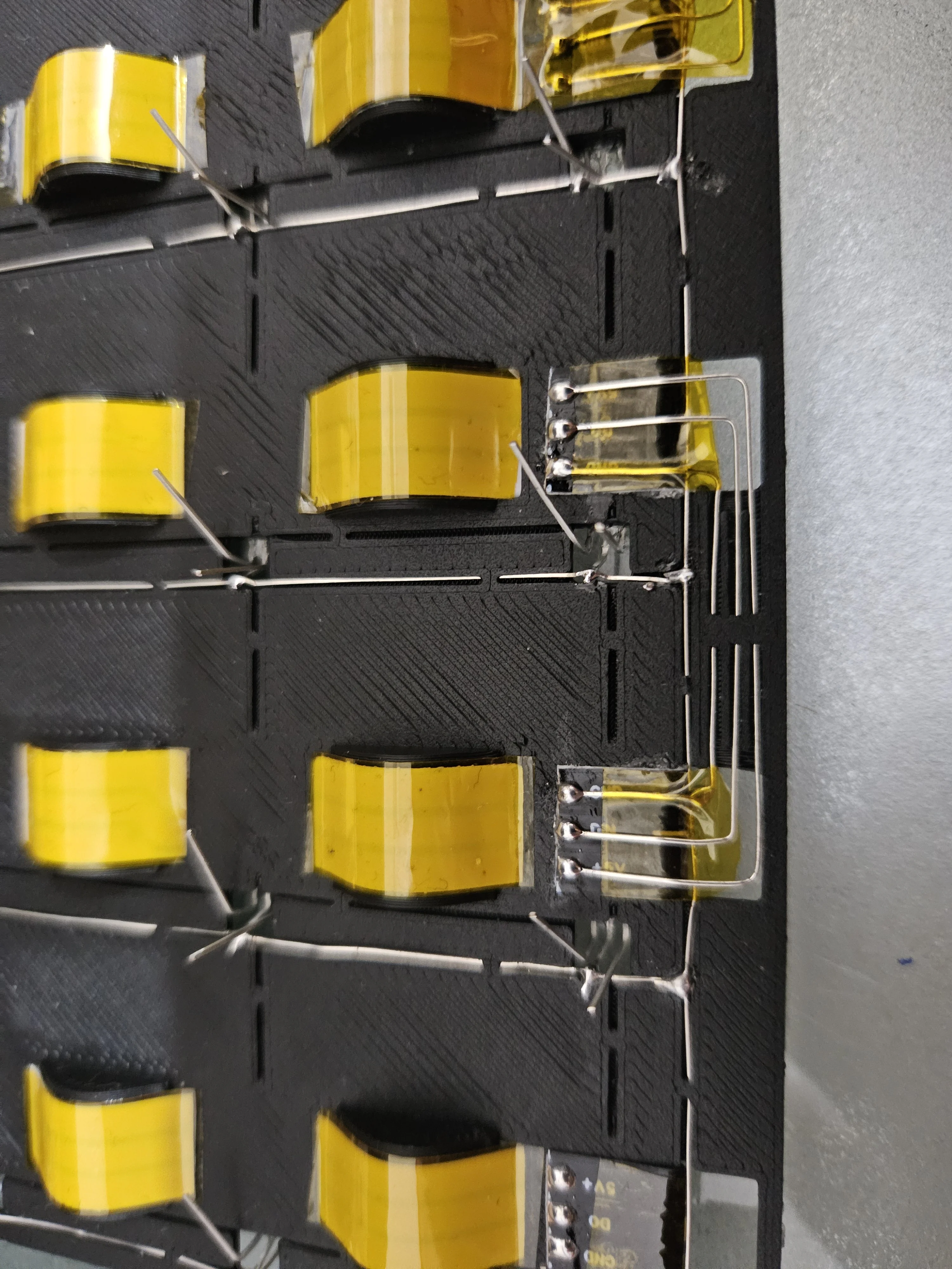 Soldering LED strip wires