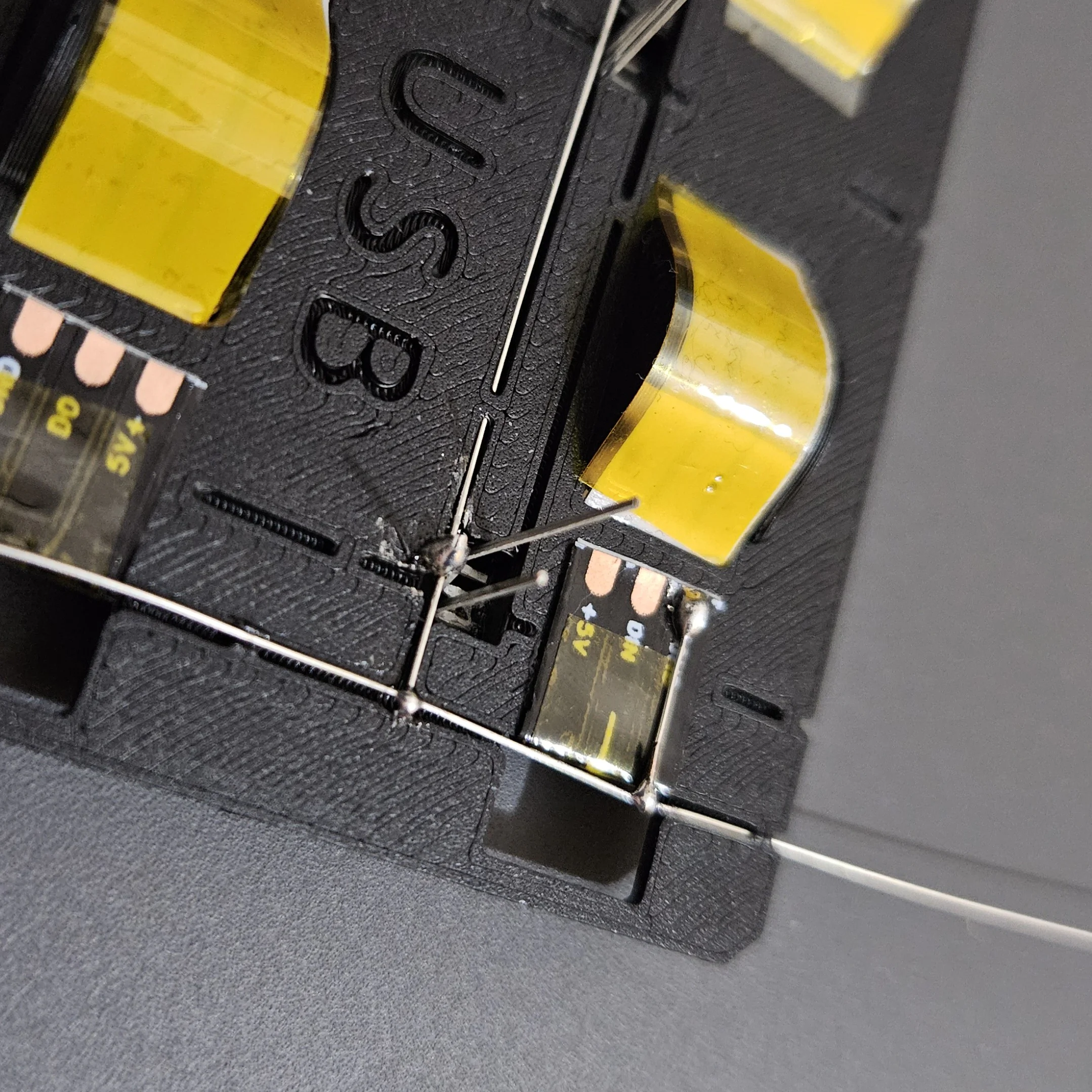 Soldering GND wires
