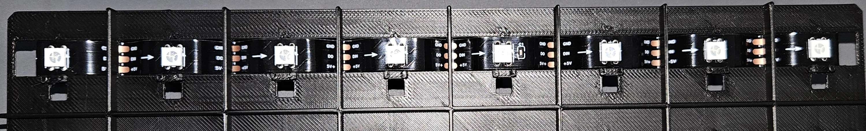 LED strip done - front