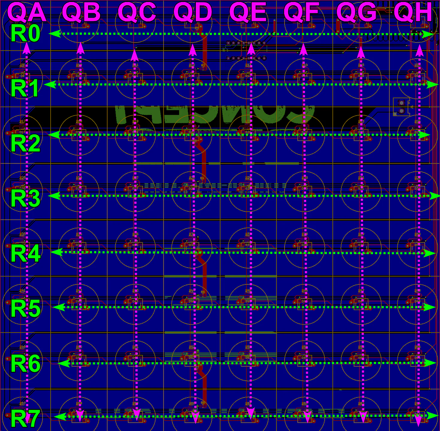 Original PCB grid layout